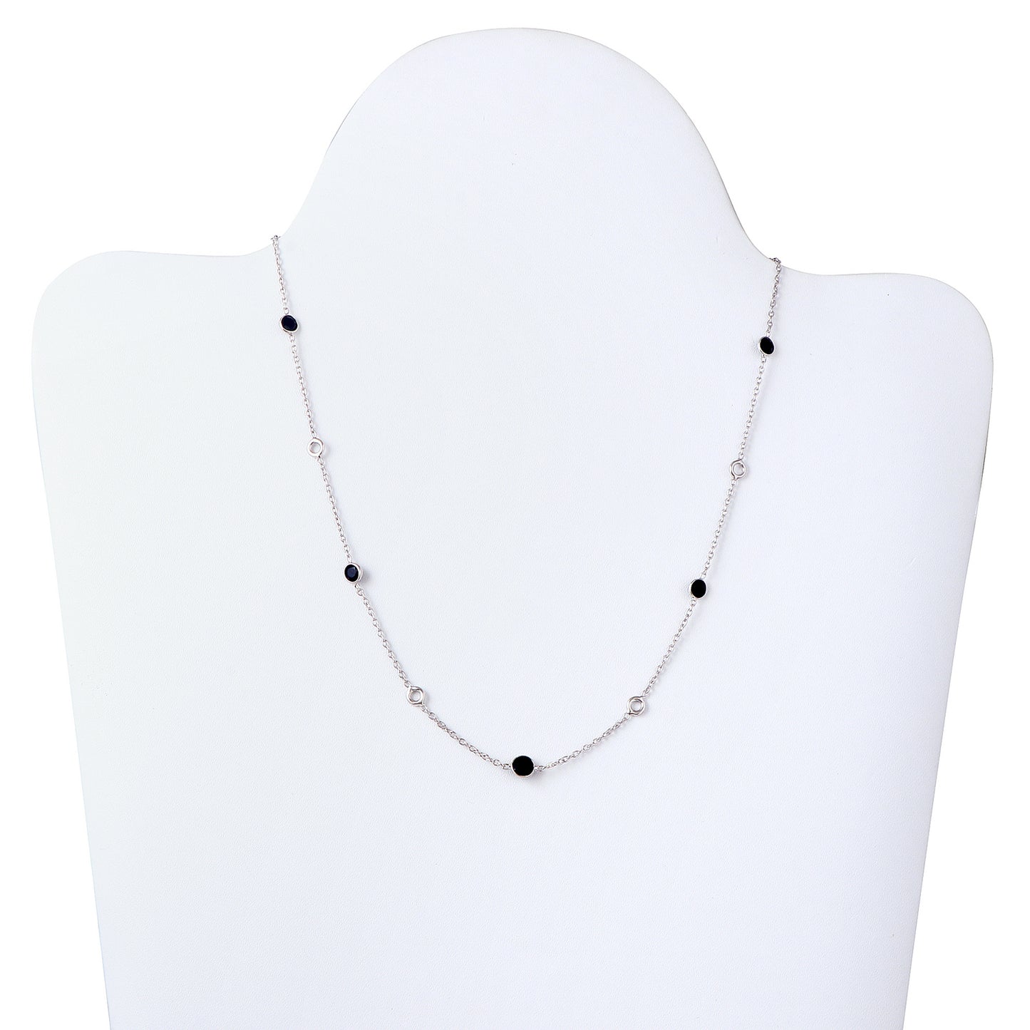 Black Onyx sterling silver necklace