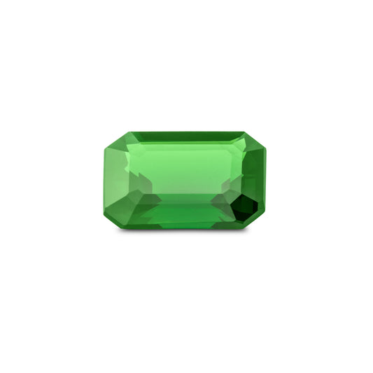 Octagon-cut tsavorite gemstone 3.08 carat